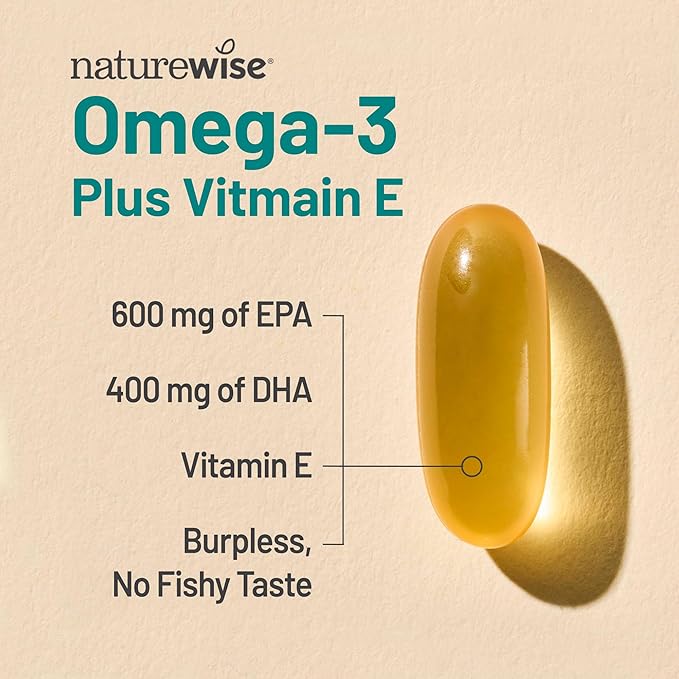 [1] NatureWise Calcium 1250mg + D3 1000IU + Organic MCT Oil - 60 Softgels[30-Day Supply] + [1] Omega 3 Fish Oil 1000mg + Vitamin E - Wild-Caught - 60 Softgels[30-Day Supply]