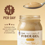 The Fiber Gel High Dietary Fiber Prebiotic Gel Formula — 100% Natural & Clean Label — Plant-Based Psyllium Husk & Inulin Complex — Keto Friendly, Vegan, No Added Sugar — Banana, 32 oz