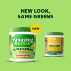 Amazing Grass Greens Blend Digest: Super Greens Powder Smoothie Mix for Digestion Support with Organic Spirulina, Chlorella, Beet Root Powder, Digestive Enzymes & Probiotics, 30 Servings