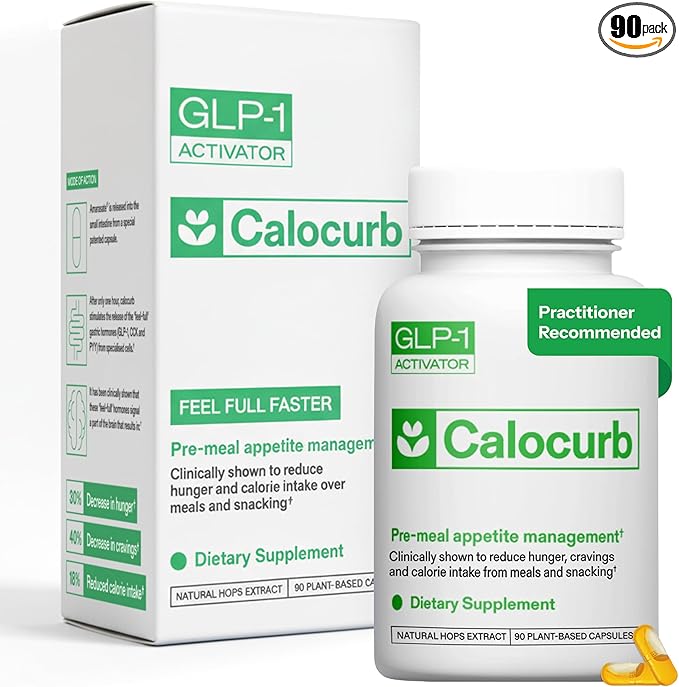 Calorie Control Supplement 6X Natural GLP-1 Support, Official & Patented Amarasate Formula, Plant Based Dietary GLP1 Supplement, Manages Appetite, Hunger & Cravings, 1 Month Average Supply, 90 Count