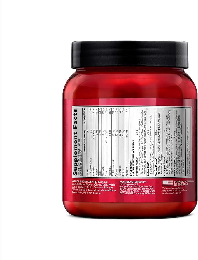 BSN N.O.-XPLODE Pre Workout Powder, Energy Supplement for Men and Women with Creatine and Beta-Alanine, Grape, 30 Servings, 1.2 Pound (Packaging May Vary)