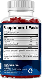 Vitamatic Sugar Free Melatonin 60 mg - 60 Vegetarian Gummies - Non-Habit Forming Supplement
