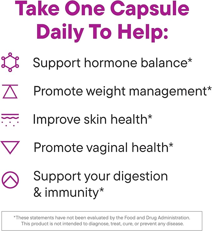 Daily Nouri Hormone Balance Probiotics for Women | Hormone Balance for Women | PMS, Hormonal Acne, & Bloating Support | 7 Clinically Studied Strains + Omega | 60-Day Supply