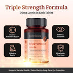 pureclinica Lutein 30mg with Zeaxanthin 1000mcg – Triple Strength Supplement, 90 Tablets (3-Month Supply)