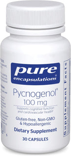 Pure Encapsulations Pycnogenol 100 mg | Hypoallergenic Supplement to Promote Vascular Health and Provide Antioxidant Support | 30 Capsules