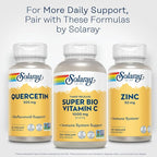 SOLARAY Quercetin 500mg Capsules - Antioxidants Supplement - Bioflavonoid and Antioxidant Support for Overall Health and Wellness - Non-GMO, Vegan, Lab Verified, 60-Day Guarantee, 90 Servings