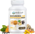 Joint Immune Support Supplement, Patented Blend Turmeric Curcumin C3 Complex with Black Pepper, Boswellia PS Extract & Ginger, Fast-Acting 20 minutes, 8-Hour Sustained Release, 120 Caplets - Sanjevani