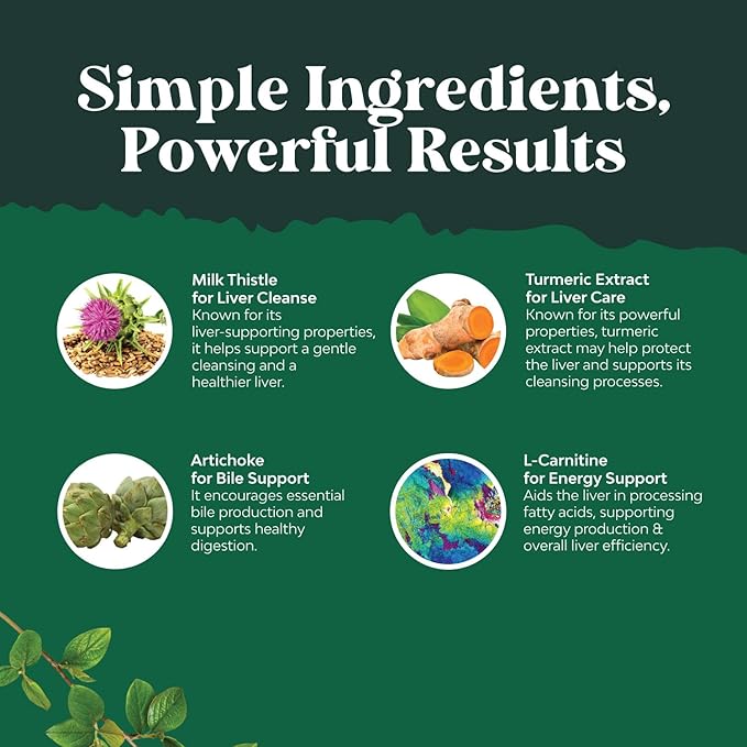 Natures Craft Cleansing Herbal Liver Detox Gummies Liver Support Milk Thistle Gummies with Artichoke Extract Turmeric Curcumin and L-Carnitine - Vegan and Non-GMO - Sweet Lemon (30 Servings)