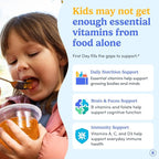 First Day Kids Multivitamin Gummies Age 4+, Strawberry & Orange - Kids Vitamins Multivitamin Gummy A C D3 K2 B1 B2 B6 B12 Folate, Immunity & Brain Function, Vegan - 30 Day Supply, Packaging May Vary
