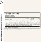 Codeage Polyphenols Broad Spectrum Supplement - Blend of 15 Berries, Fruits, and Botanical Extracts, Decaf Green Tea Leaf, Quercetin, Resveratrol, Pomegranate, Turmeric - Non-GMO - 120 Capsules