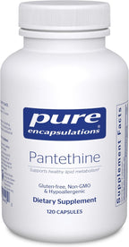Pure Encapsulations Pantethine | Hypoallergenic Supplement Supports Healthy Lipid Metabolism and Cardiovascular Function | 120 Capsules