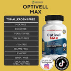 Optivell MAX Eye Health Supplement, 24 Premium Vision Vitamins & Minerals, 60 Capsules, 30 Day Supply (3)