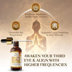 Quantum Gold Liquid Ormus Monoatomic Colloidal Gold & 24K Liquid Gold Supplement for Pineal Gland Activation, Lucid Dreaming & Higher Energy Alignment (2oz)