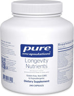 Pure Encapsulations Longevity Nutrients | Multivitamin Supplement & Mineral Complex to Support Healthy Aging, Brain Function, Eyes, Bones, and Vascular Health* | 240 Capsules