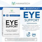 Mannatech Eye Care Supplement, Supports General Eye Health Sight Care Supplement w/Lutein & Zeaxanthin. Eye Support 30 Softgels.