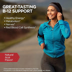 KAL Vitamin B-12 Methylcobalamin Lozenges 5000mcg, Healthy Energy, Metabolism, Nerve & Red Blood Cell Support,* Optimal Absorption, Natural Acai Flavor, Vegan, Sugar Free, 60 Servings, 60 Lozenges