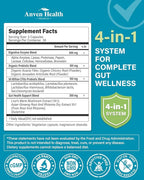 800mg Digestive Enzymes for Men and Women with Probiotics & Prebiotics, 8 Key Enzymes, Protease, Amylase & Lipase | 270 Capsules - A 90-Day Supply for Bloating & Gas Relief - Non-GMO