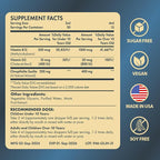 Zeolite Drops for Kids and Adults, Zeolite Clinoptilolite Liquid with Methyl Vitamin B12 & D3 for Gut & Speech, Immune, Bone, Energy, Monk Fruit Flavor, 2 Fl Oz