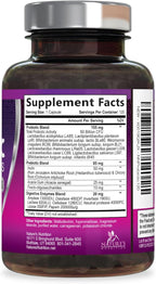 Probiotics for Digestive Gut Health - 50 Billion CFU Per Capsule, 10 Premium Strains & Prebiotics - Best Probiotics for Women & Men, Occasional Constipation, Gas, Immune Health Support - 120 Capsules