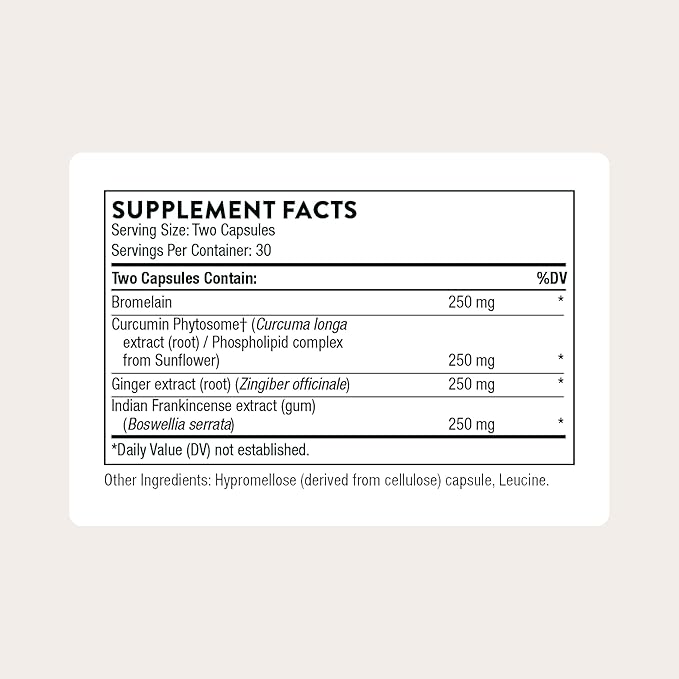 THORNE - Phytoprofen - Supports Healthy Cytokine Balance* - Botanical Blend of Ginger, Boswellia, Ginger Extract & Curcumin - Third-Party Certified - Gluten, Dairy & Soy-Free - 60 Capsules