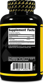 Primaforce HMB (Beta-Hydroxy Beta-Methylbutyrate) 1000mg, 180 Capsules (500mg Per Capsule) - Gluten Free and Non-GMO Supplement