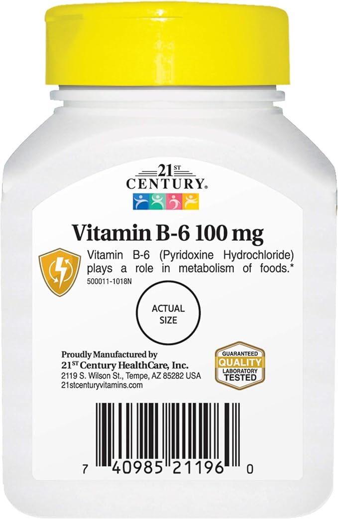 21st Century Vitamin B-6 100 Mg, 110 Count