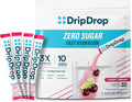 DripDrop Sugar Free Hydration Packets - Zero Cherry Limeade - Single Serve Electrolytes Powder Drink Mix - Non-GMO, Gluten Free, Vegan - 32 Sticks