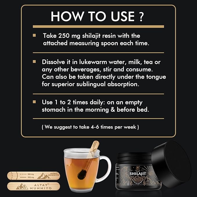 Shilajit Resin with Fulvic Acid & Trace Minerals, Original Siberian Shilajit Pure with 85+ Humic Acid Supplement Gel for Energy & Immune System - 100 Serving / 50g