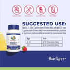 MARYRUTH'S Sugar Free Immunity Gummies | Powerful Blend | Elderberry Vitamin C & Zinc | Vitamin D3 & Echinacea | Immune Support Supplement | Gummies for Kids & Adults | Vegan | Non GMO | 90ct