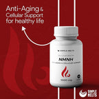 NMNH (Dihydronicotinamide Mononucleotide), NMNH Supplement for Anti-Aging, NAD Supplement to Boost NAD+ Levels as We Age (May Be More Effective Than Nicotinamide Riboside), 120 Capsules (120 Servings)