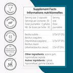 SuperSmart SporesBiotics Formula (Advanced Complex) - 3-in-1 Spore-Based Probiotics with Bacillus Clausii, Subtilis, Coagulans | Gluten Free & Vegetarian - 60 Gastro-Resistant Capsules