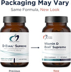 Designs for Health D-Evail Supreme - 5,000 IU Vitamin D3 Supplement with VIT K (K1, K2 as MK-4) + GG - Bone, Cardiovascular + Immune Support - Improved Bioavailability (60 Softgels)