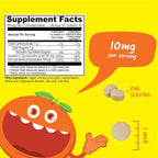 Kids Iron 10mg with Vitamin C 50mg Chewable Tablets - Tasty Natural Flavored - Vegan, Vegetarian, GMO-Free, Nut Free - Dietary Iron Supplement - Blood Formation for Children - 120 Chewables