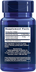Life Extension Mega Lycopene, Prostate Health, arterial Health, antioxidant Defense, Gluten-Free, Non-GMO, 90 softgels