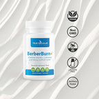 BerberBurn+: Berberine Supplement, Magnesium & Chromium Capsules for Daily Wellness & Energy, Boost Vitality and Maintain Balance, Essential Nutrients for Health, 60 Count