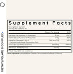 Codeage Methylfolate B Complex Supplements - 5 MTHF, Methylcobalamin 1000mcg Methylated Vitamin B12, Riboflavin, Betaine, Vitamins B6, Methylation Cycle MTHFR - 2 Months - 120 Capsules
