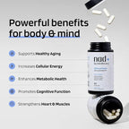 MINDHONEY | NAD+ Brain Supplement | 500mg NAD+ Premium Formula | Healthy Anti-Aging, Cellular Energy, Cognition, Metabolic Health, Heart + Muscle Support | Vegan, Non-GMO, Gluten-Free | 30 Servings