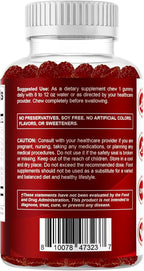 Vitamatic Vitamin B Complex Gummies with Vitamin C & Inositol - Natural Strawberry Flavor - 60 Gummies (2 Bottles)