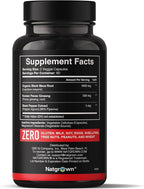 Natgrown Black Maca Root + Panax Ginseng Powder Capsules 1500 mg with Black Peruvian Maca Root & Korean Panax Ginseng Supplement for Men and Women - Vegan Pills (120 Count)