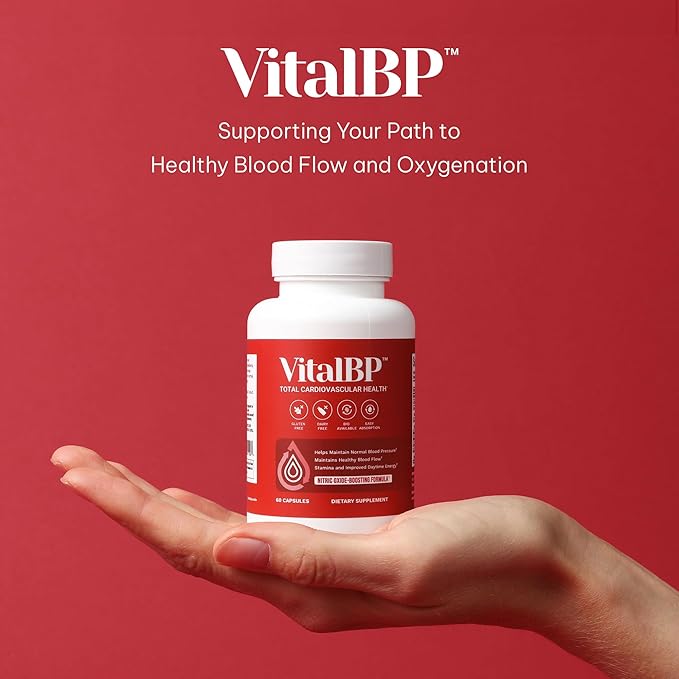 VitalBP - 2 Pack - Support for Normal Blood Pressure - Supports Blood Flow & Arteries - with CoQ10, L-Citrulline, and K2 & D3-60 Capsules