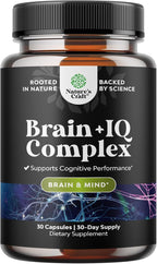 Nootropic Memory Supplement for Brain Support - Memory Pills for Brain Boost and Natural Energy Booster - Vitamin B12 Bacopa Monnieri Rhodiola Rosea DMAE Ginkgo Biloba Phosphatidylserine - 60 Count