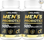 Probiotics for Men 500 Billion CFU, 16 in 1 Advanced Mens Probiotics for Digestive Health, lmmune & Metabolism, Gut Health - Men's Probiotic with Turmeric, Cranberry, 120 Probiotics Caps