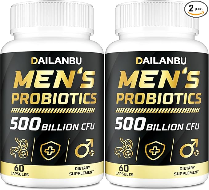 Probiotics for Men 500 Billion CFU, 16 in 1 Advanced Mens Probiotics for Digestive Health, lmmune & Metabolism, Gut Health - Men's Probiotic with Turmeric, Cranberry, 120 Probiotics Caps