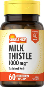 Sundance Milk Thistle | 60 Quick Release Capsules | Traditional Herbal Supplement | Non-GMO and Gluten Free Formula