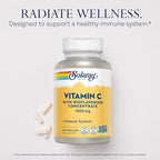 SOLARAY Vitamin C with Bioflavonoid Concentrate - Rose Hips, Acerola Cherry and Bioflavonoids - Vitamin C 1000mg - Immune Function, Skin, Hair, Nails Support - Vegan - 100 Servings, 100 VegCaps