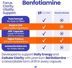 Healthfare Benfotiamine 300mg | 200 Capsules | Fat Soluble Thiamine Vitamin B1 | Supports Overall Health | Non-GMO | Gluten Free (2-Pack)