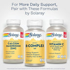 SOLARAY Methyl B Complex 50mg - Vitamin B Complex with Vitamin B12, B6, B1, Folic Acid, Biotin and More - Cellular Energy Supplements, Nerve Function Support - Vegan, 60-Day Guarantee, 60 Servings