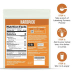 HANDPICK Lakadong High Curcumin Turmeric Powder (226g/ 8oz) Non GMO, Gluten Free, 100% Raw, Sourced from India, High Curcumin, Premium Quality, Packed in Resealable Ziplock Pouch