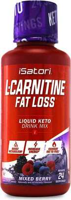 iSatori L-Carnitine 1500, Triple-Blend Liquid L Carnitine Supplement, with Acetyl & Tartrate, Stimulant Free Energy, Low Calories, Sugar or Gluten, Keto-Friendly, Mixed Berry Flavor (24 Servings)