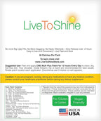 Live To Shine Multi Plus Patch – 30-Day Supply – USA-Made Topical Wellness Patch for Women & Men – Vegan, Sugar-Free, Gluten-Free, Non-GMO – Daily Energy & Immune Support